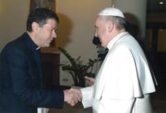 Udienza con Papa Francesco Luigi Ginami autore